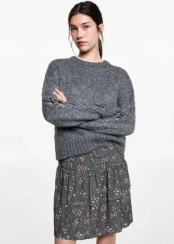 MANGO Spódnice*Wzorzysta spódnica z falbankami