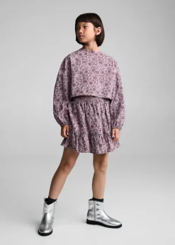 Dzieci MANGO Szorty I Spódnice*Wzorzysta spódnica z falbanami