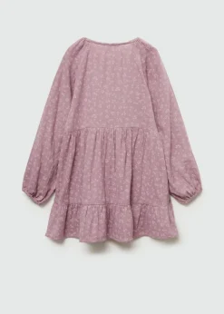 Dzieci MANGO Sukienki I Kombinezony*Wzorzysta sukienka z falbanami
