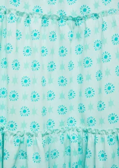 Dzieci MANGO Sukienki I Kombinezony*Wzorzysta sukienka z koralikami