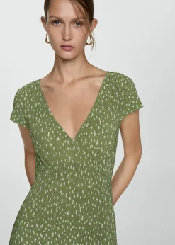 MANGO Sukienki I Kombinezony*Wzorzysta sukienka z teksturą