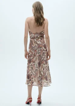 MANGO Sukienki I Kombinezony*Wzorzysta wiązana sukienka