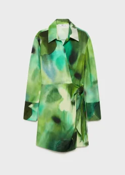 MANGO Sukienki I Kombinezony*Wzorzysta wiązana sukienka