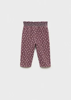 Dzieci MANGO Spodnie*Wzorzyste bawełniane spodnie