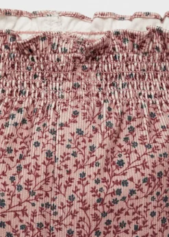 Dzieci MANGO Spodnie|Spodnie*Wzorzyste spodnie z drobnego sztruksu