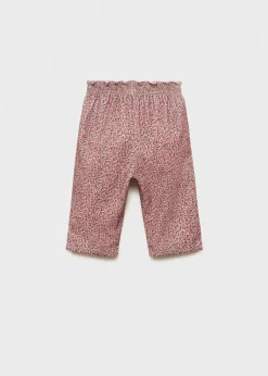 Dzieci MANGO Spodnie|Spodnie*Wzorzyste spodnie z drobnego sztruksu