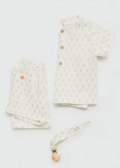 Dzieci MANGO Bermudy*Wzorzyste szorty z bawełny