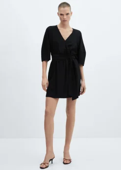MANGO Sukienki I Kombinezony*Zakładana wiązana sukienka