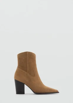 MANGO Buty*Zamszowe botki