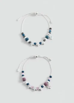 Dzieci MANGO Biżuteria*Zestaw 2 bransoletek z koralikami