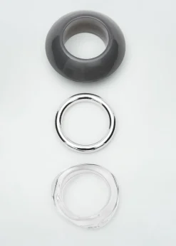 MANGO Biżuteria*Zestaw 3 bransoletek z żywicy