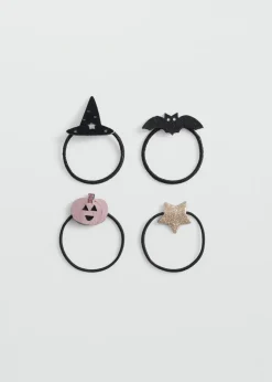 Dzieci MANGO Akcesoria*Zestaw 4 gumek do włosów na Halloween
