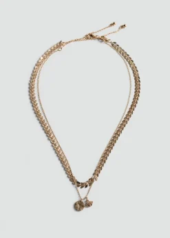 MANGO Biżuteria*Zestaw 2 naszyjników łańcuszków