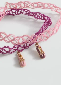Dzieci MANGO Biżuteria*Zestaw 2 naszyjników choker z zawieszką