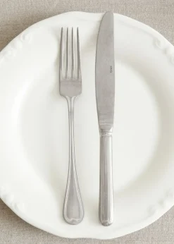 MANGO Sztućce*Zestaw 4 noży z postarzanego srebra