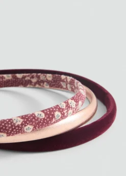 Dzieci MANGO Akcesoria Do Włosów*Zestaw 3 opasek do włosów