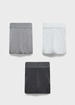 MANGO Bielizna*Zestaw 3 par bokserek bawełnianych