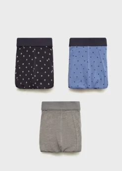 MANGO Bielizna*Zestaw 3 par bokserek w różne kolory