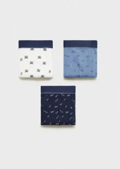 Dzieci MANGO Bielizna I Skarpetki*Zestaw 3 par bokserek w różne wzory