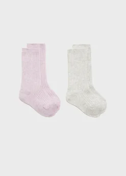 Dzieci MANGO Bielizna I Skarpetki*Zestaw 2 par ściągaczowych skarpetek