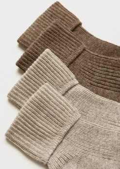 Dzieci MANGO Bielizna I Skarpetki|Akcesoria*Zestaw 2 par gładkich skarpetek