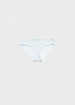 Dzieci MANGO Bielizna I Skarpetki*Zestaw 3 par majtek z bawełny ze wzorem