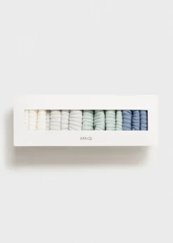 Dzieci MANGO Skarpetki I Rajstopy*Zestaw 4 par prążkowanych skarpetek