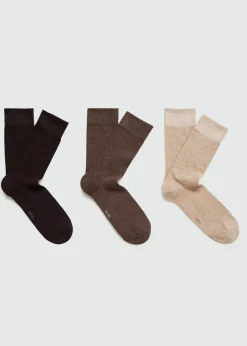 MANGO Bielizna*Zestaw 3 par skarpetek bawełnianych