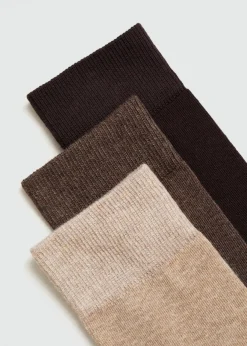 MANGO Bielizna*Zestaw 3 par skarpetek bawełnianych