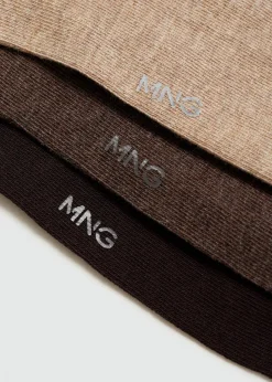 MANGO Bielizna*Zestaw 3 par skarpetek bawełnianych