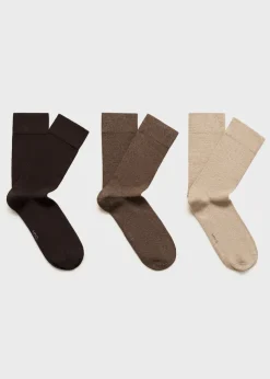 MANGO Bielizna*Zestaw 3 par skarpetek bawełnianych