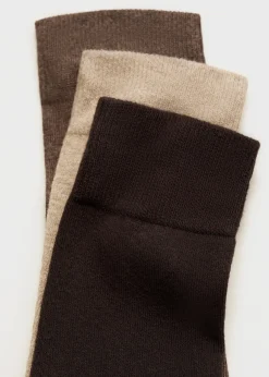 MANGO Bielizna*Zestaw 3 par skarpetek bawełnianych