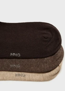 MANGO Bielizna*Zestaw 3 par skarpetek bawełnianych