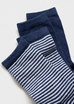 Dzieci MANGO Bielizna I Skarpetki*Zestaw 2 par skarpetek mieszanka wzorów