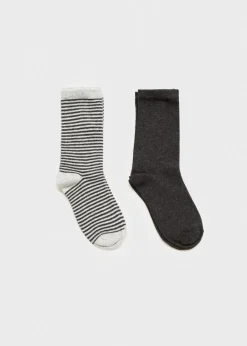 Dzieci MANGO Bielizna I Skarpetki*Zestaw 2 par skarpetek mieszanka wzorów