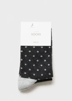 Dzieci MANGO Bielizna I Skarpetki*Zestaw 2 par skarpetek mieszanka wzorów