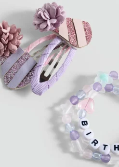 Dzieci MANGO Biżuteria|Akcesoria Do Włosów*Zestaw 2 spinek do włosów i bransoletek