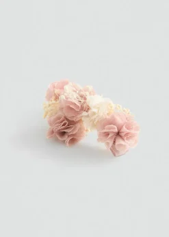 Dzieci MANGO Akcesoria*Zestaw 2 spinek z kwiatami