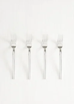 MANGO Sztućce*Zestaw 4 widelców deserowych 100% stali