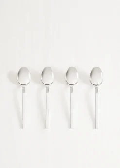 MANGO Sztućce*Zestaw 4 łyżeczek do kawy 100% stali