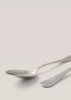 MANGO Sztućce*Zestaw 4 łyżek z postarzanego srebra