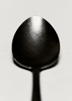 MANGO Sztućce*Zestaw 4 łyżek z postarzanego srebra