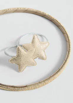 Dzieci MANGO Akcesoria Do Włosów*Zestaw opaska do włosów i gumka